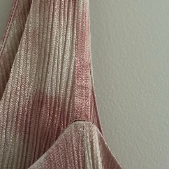 Zara Pink Tie Dye Knot Slip Dress Sz M - Picture 8 of 9